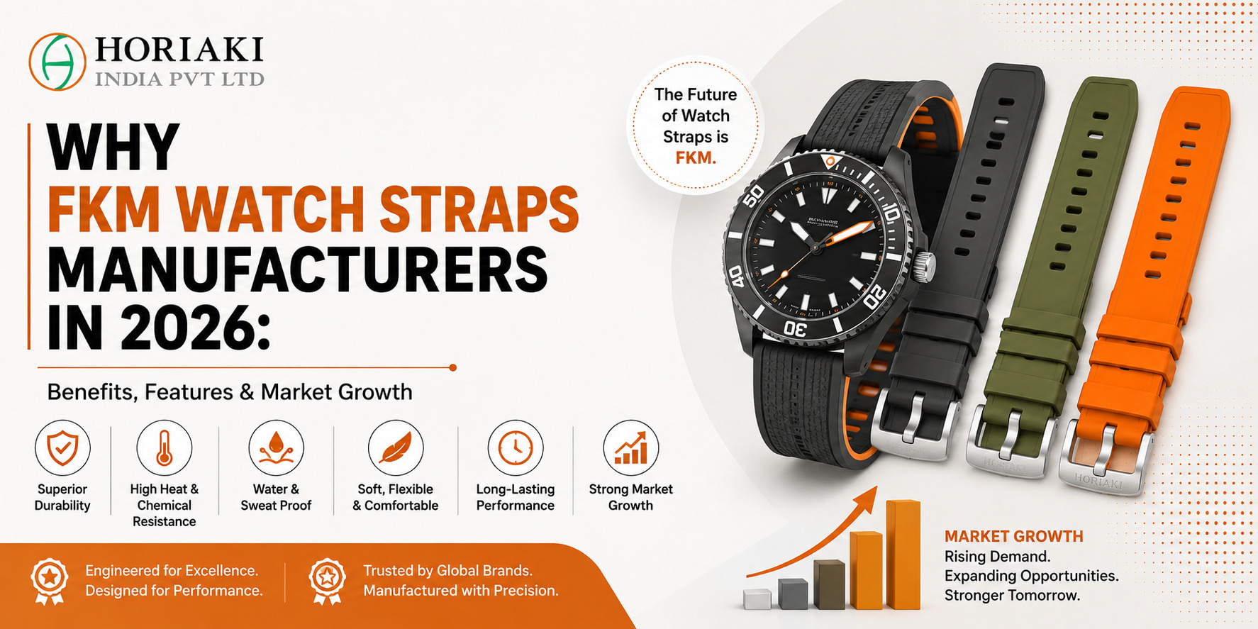 Why FKM Watch Straps Manufacturers in 2026 Benefits, Features & Market Growth