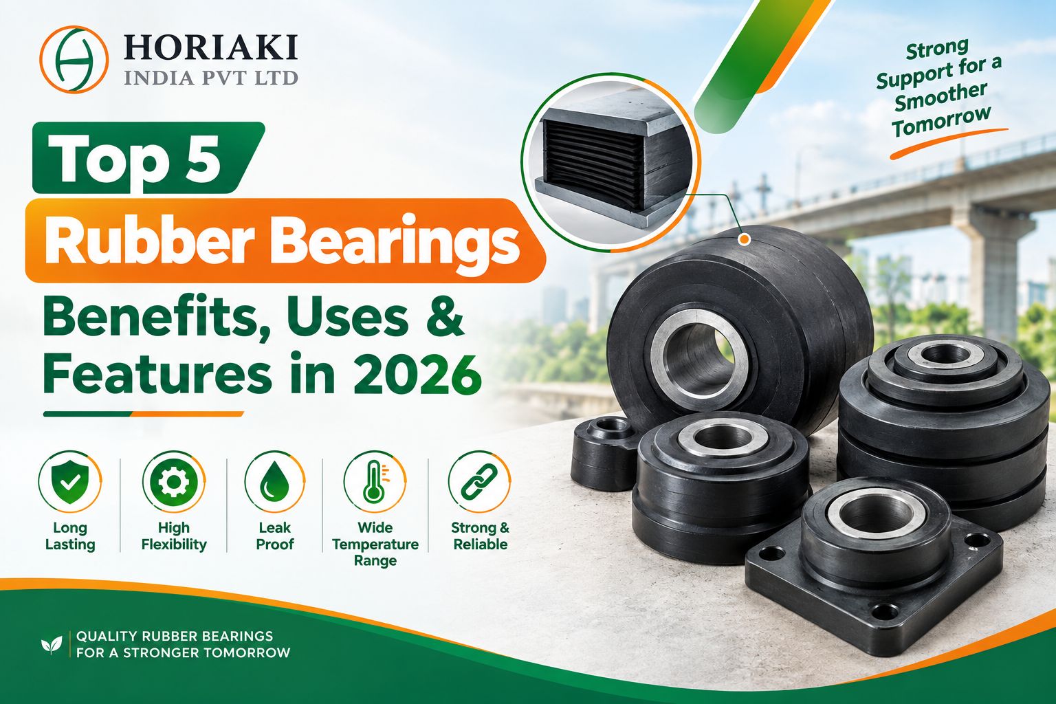 Top 5 Rubber Bearings Benefits, Uses & Features in 2026