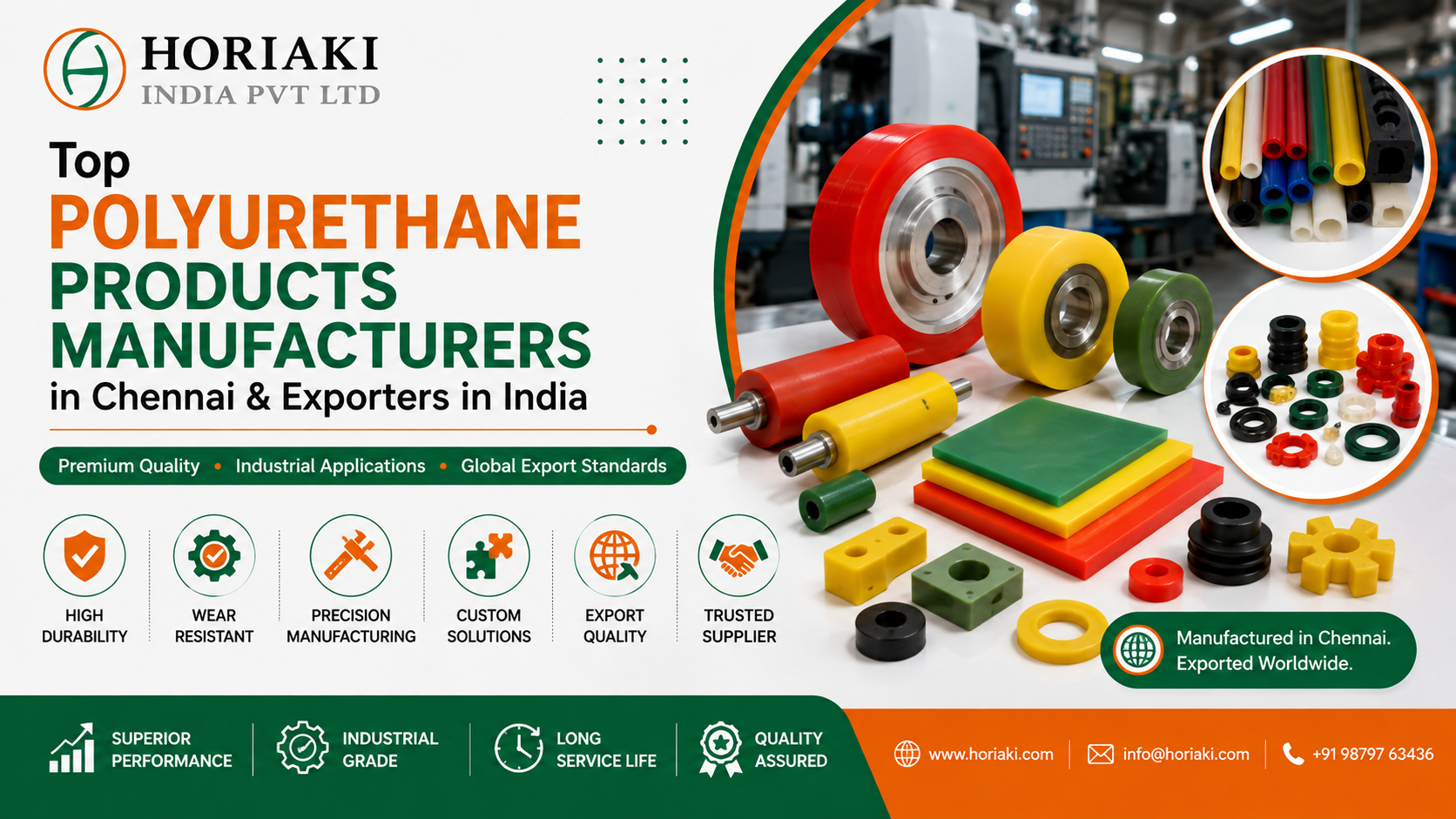 Top Polyurethane Products Manufacturers in Chennai & Exporters in India